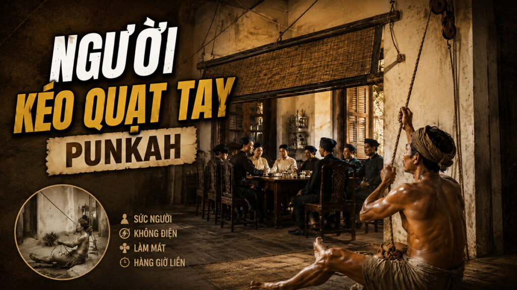 Người kéo quạt tay Punkah